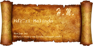 Házi Melinda névjegykártya